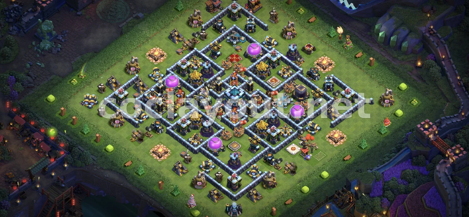 TH13 Farming Base #39 – TH13 layout preview