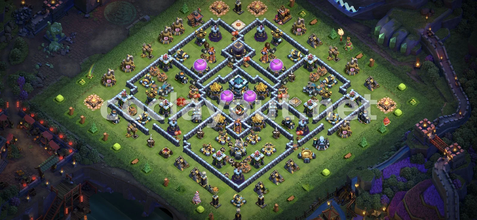 Efficient Farming Base for TH13 – TH13 layout preview