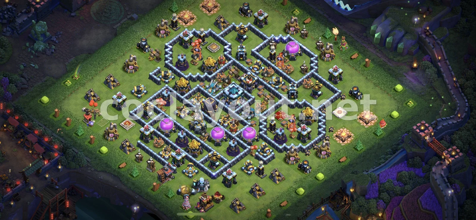 استراتيجية فعالة لقاعدة مزرعة TH13 – معاينة تصميم TH13