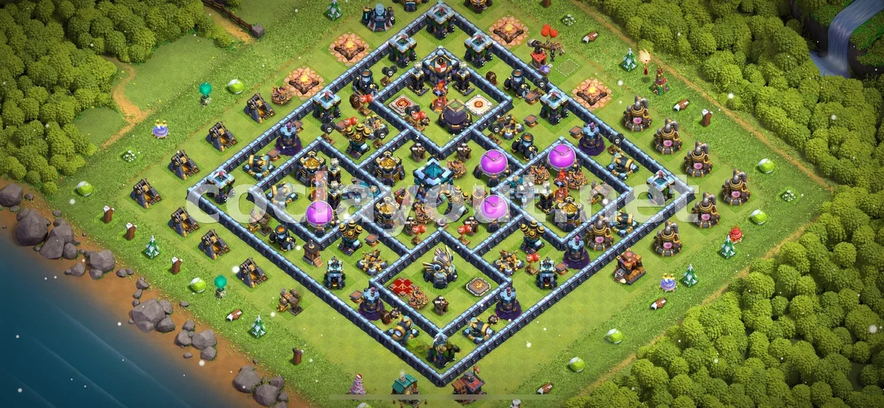 Efficient TH13 Farming Base – TH13 layout preview