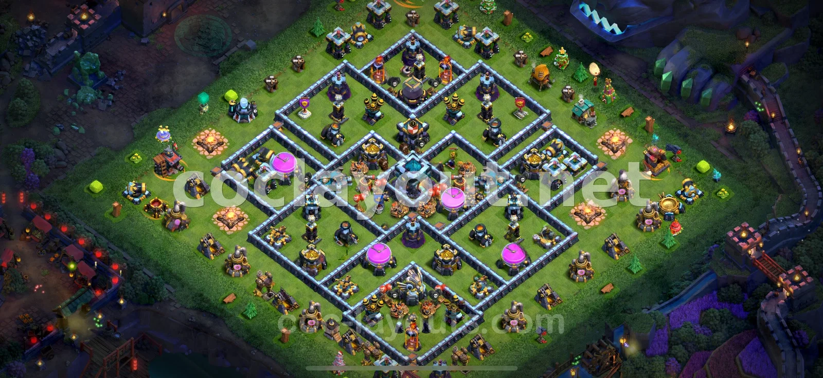 Best TH13 Farming Base Layout – TH13 layout preview
