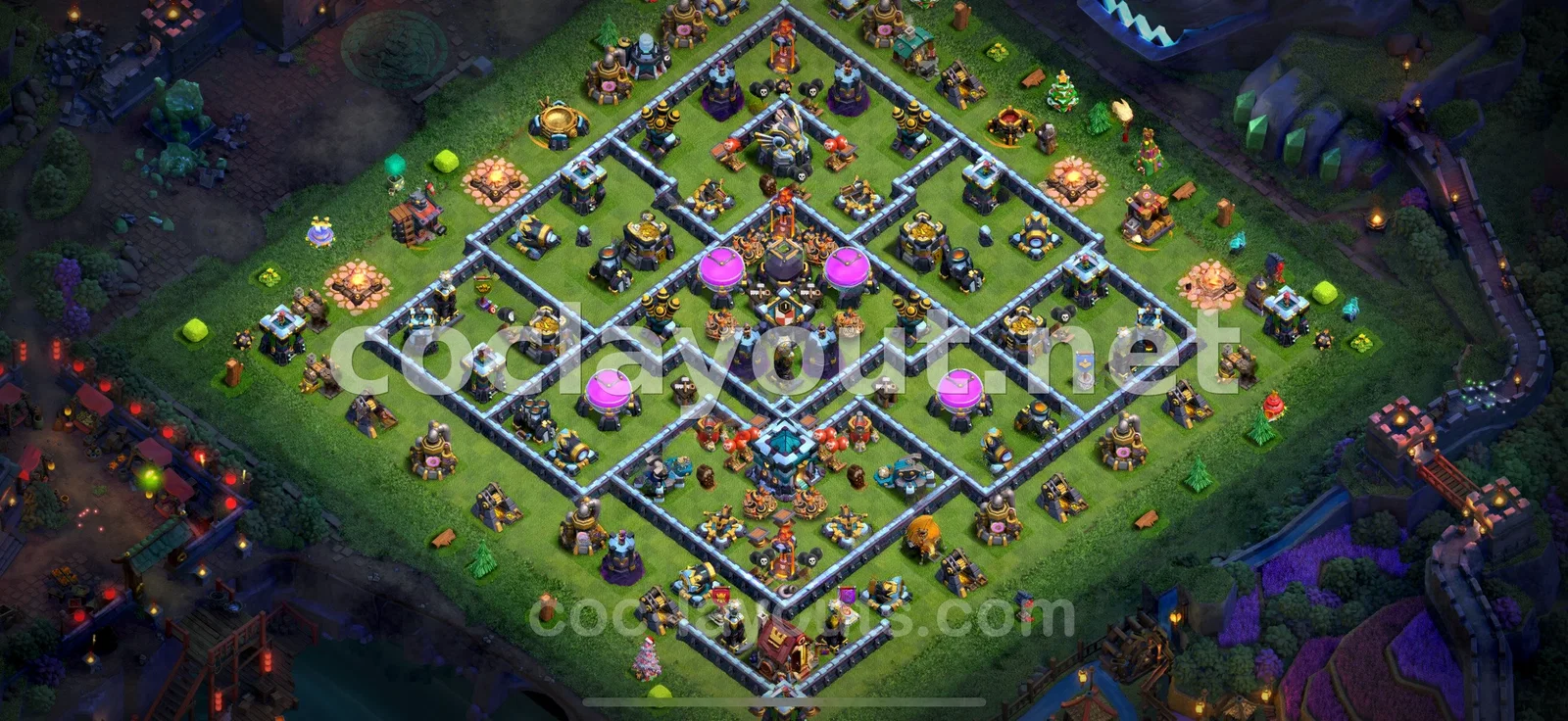 Secure Your Resources with TH13 Farming Base – TH13 layout preview