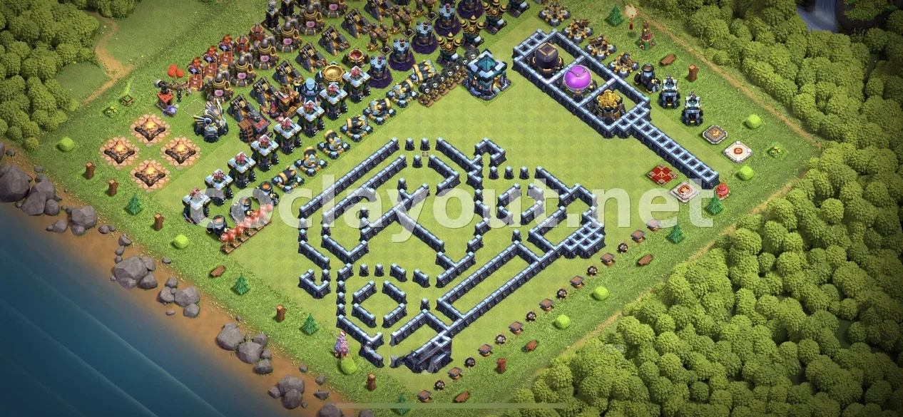 Millora el Teu Poble amb la Base Híbrida TH13 – previsualització del disseny TH13