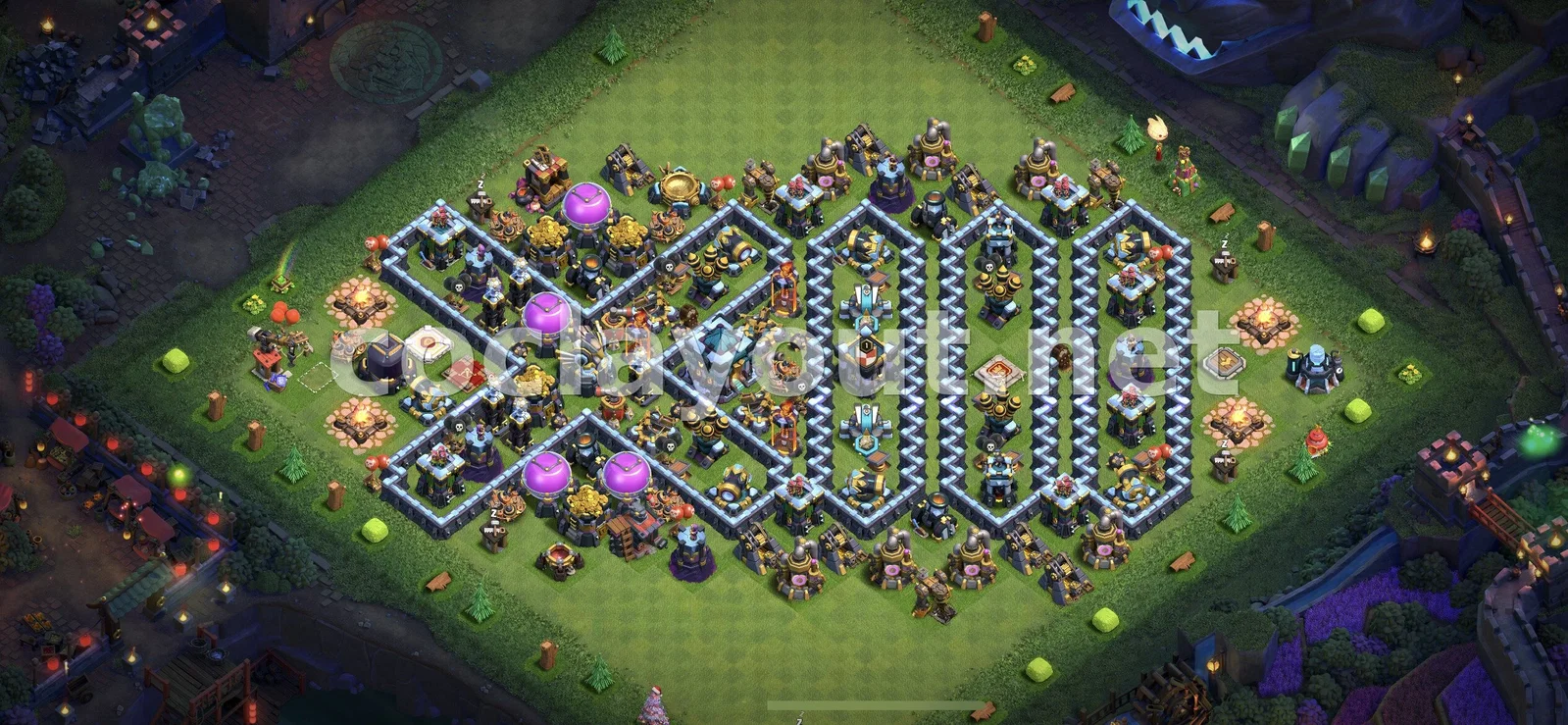 Disseny de Base Híbrida Efectiu per a TH13 – previsualització del disseny TH13