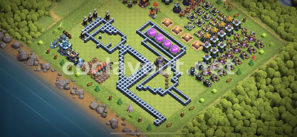 Millora el Teu Poble amb una Base Híbrida TH13 – previsualització del disseny TH13