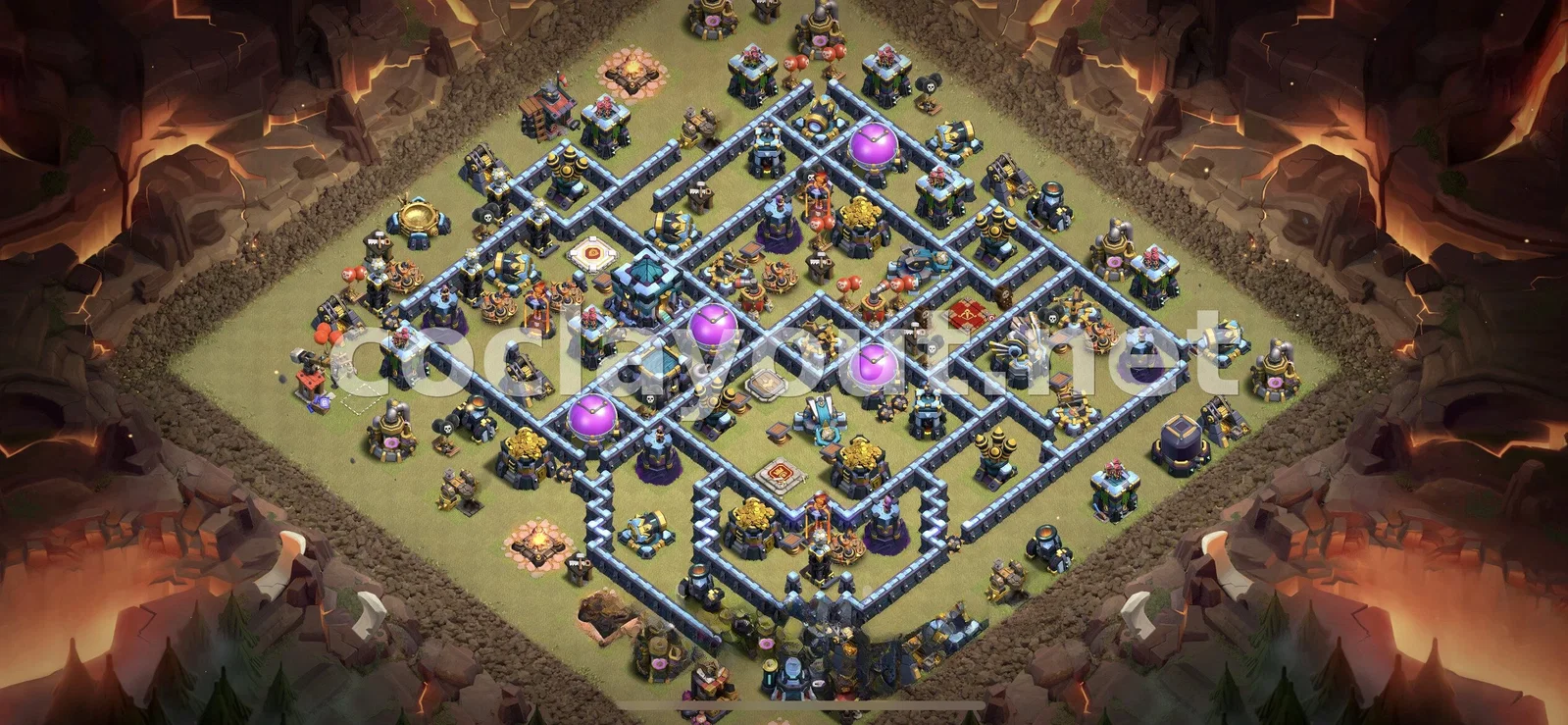 Diseño de Guerra TH13 Estratégico – vista previa del diseño TH13
