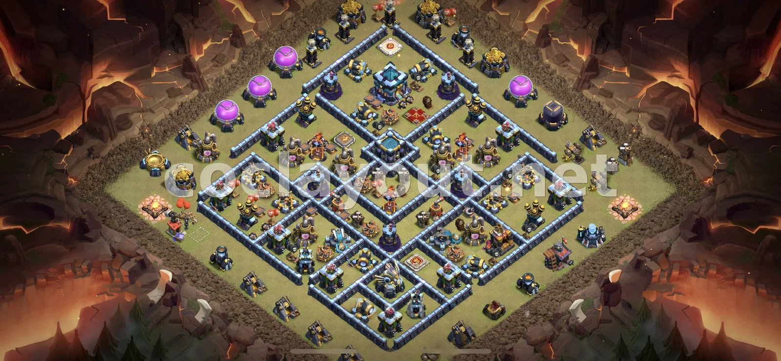 Diseño de guerra TH13 efectivo – vista previa del diseño TH13