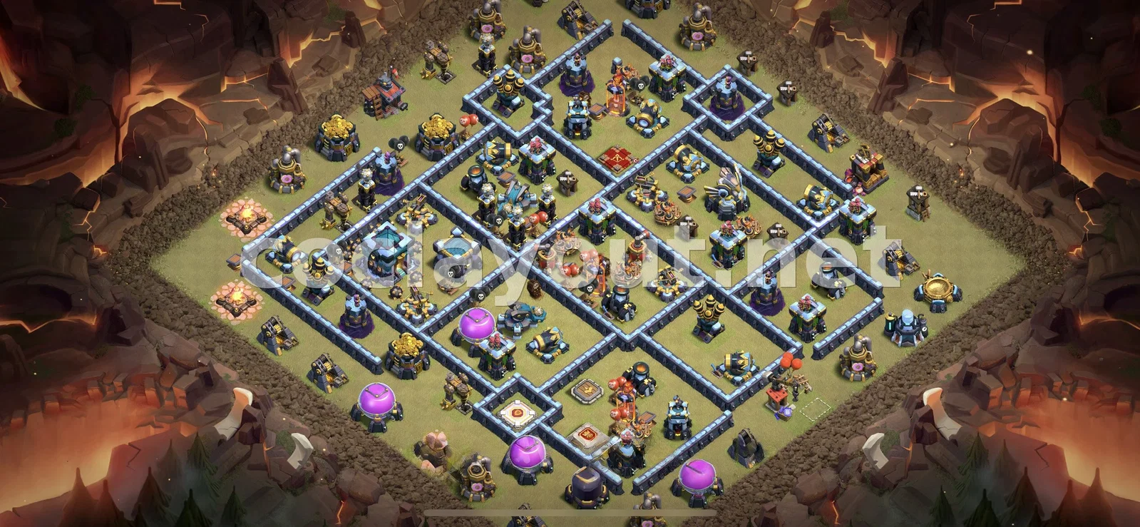 Diseño de Guerra TH13 Eficaz – vista previa del diseño TH13