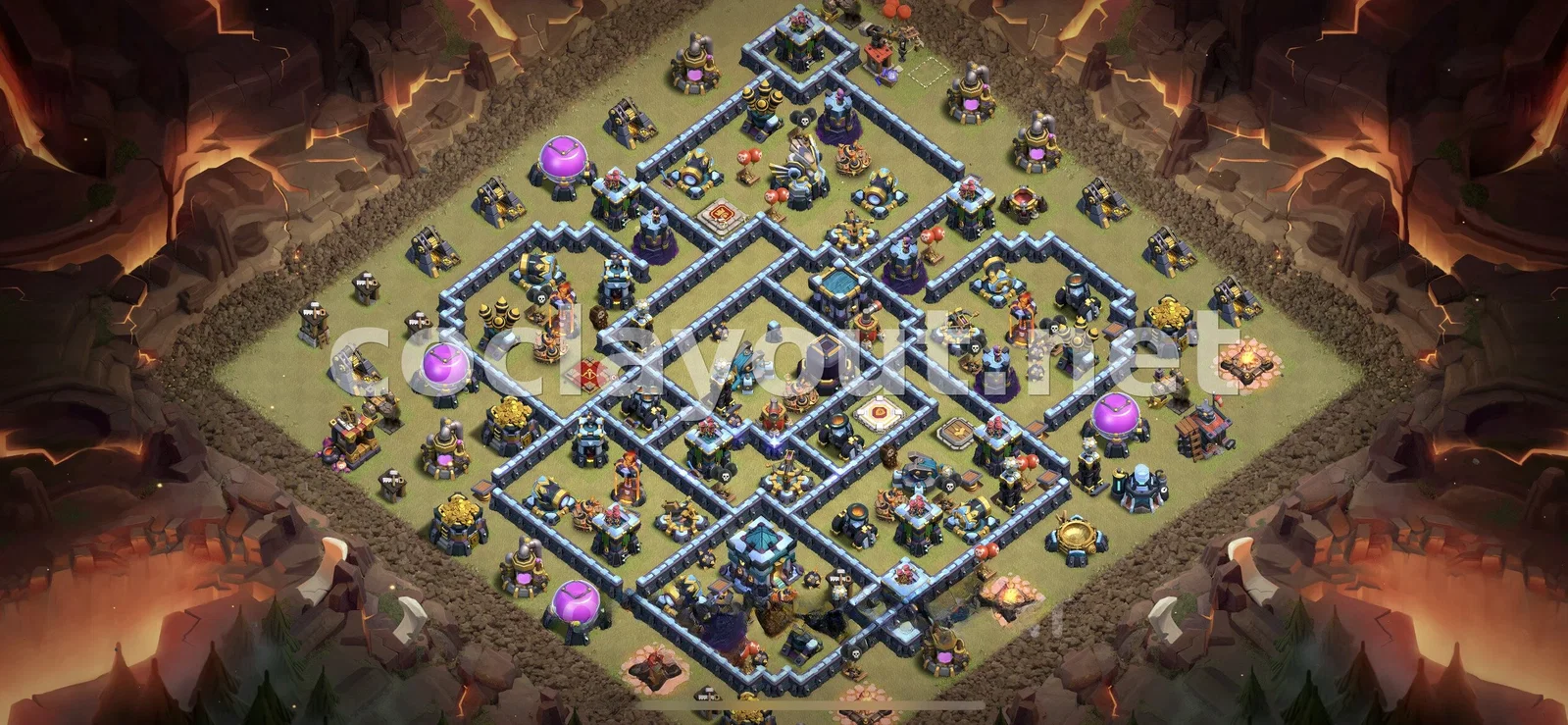 Diseño de Guerra TH13 Efectivo – vista previa del diseño TH13