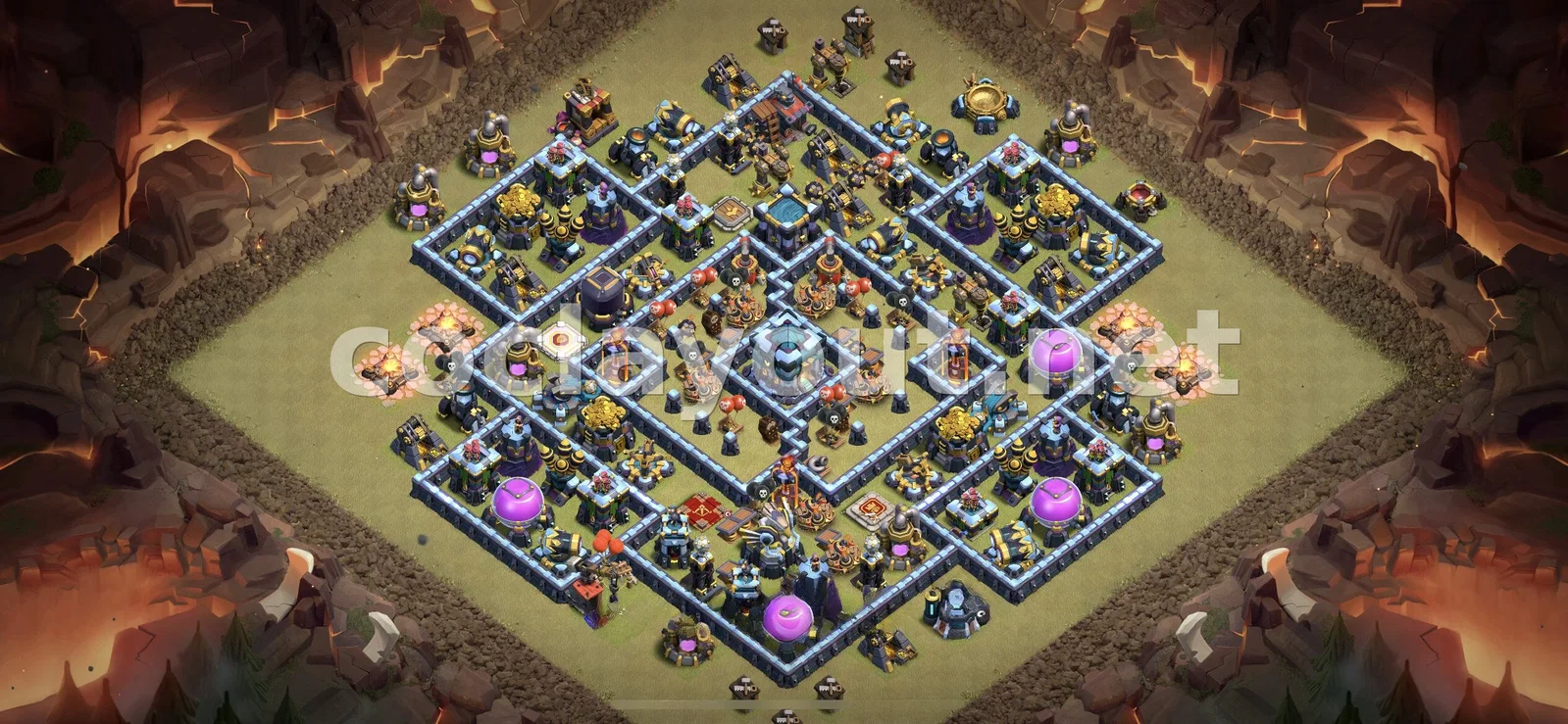 Diseño de Guerra TH13 Eficaz – vista previa del diseño TH13