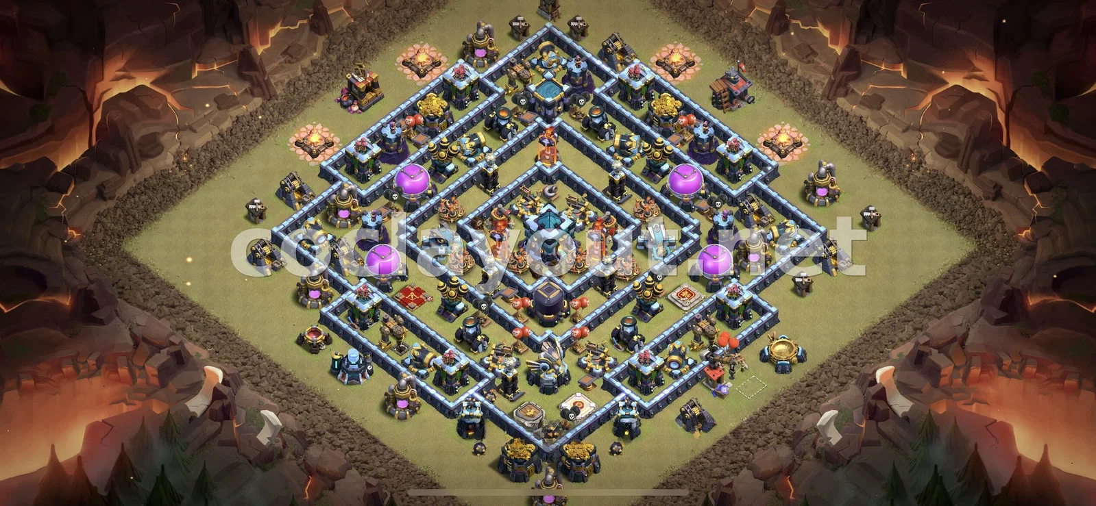 Diseño de guerra TH13 eficaz – vista previa del diseño TH13