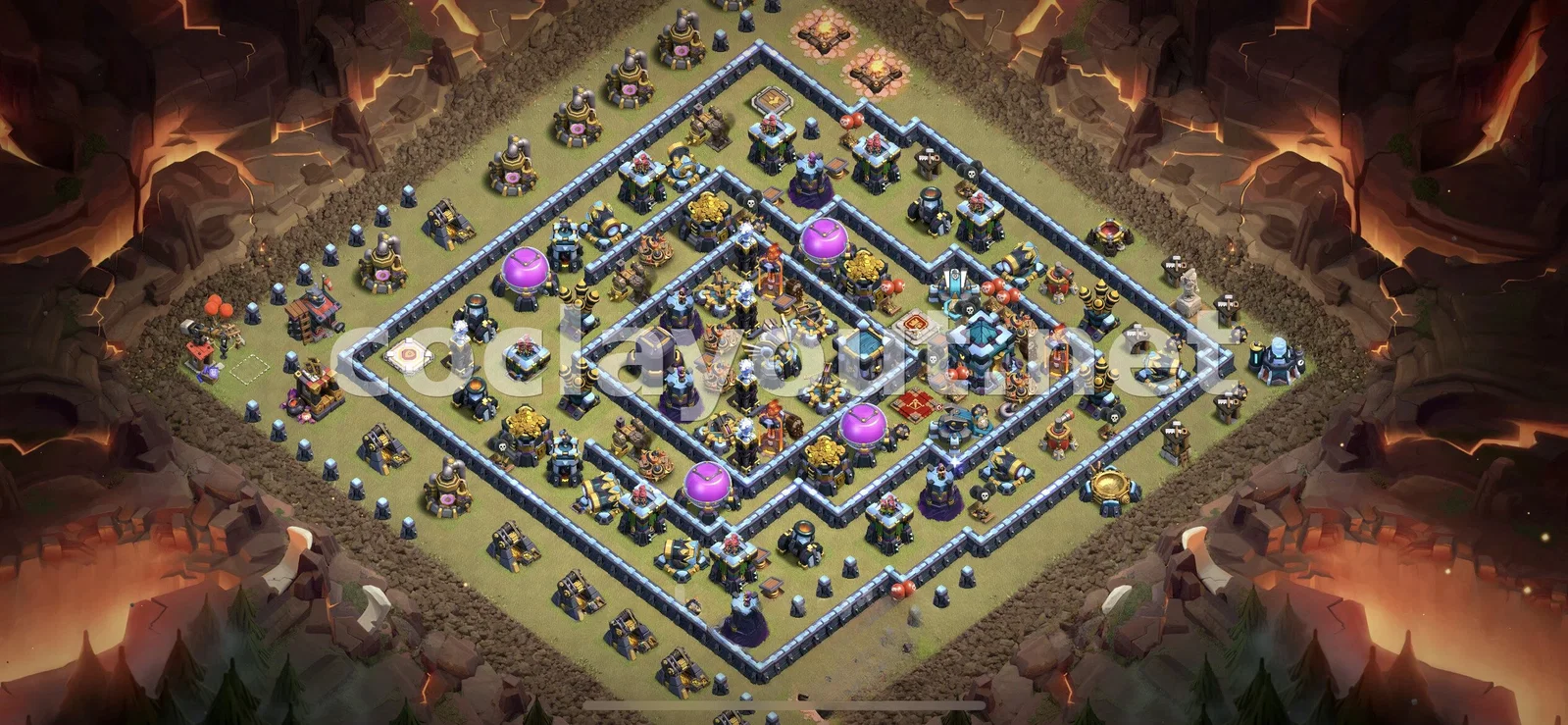 Diseño de Guerra TH13 Eficaz – vista previa del diseño TH13