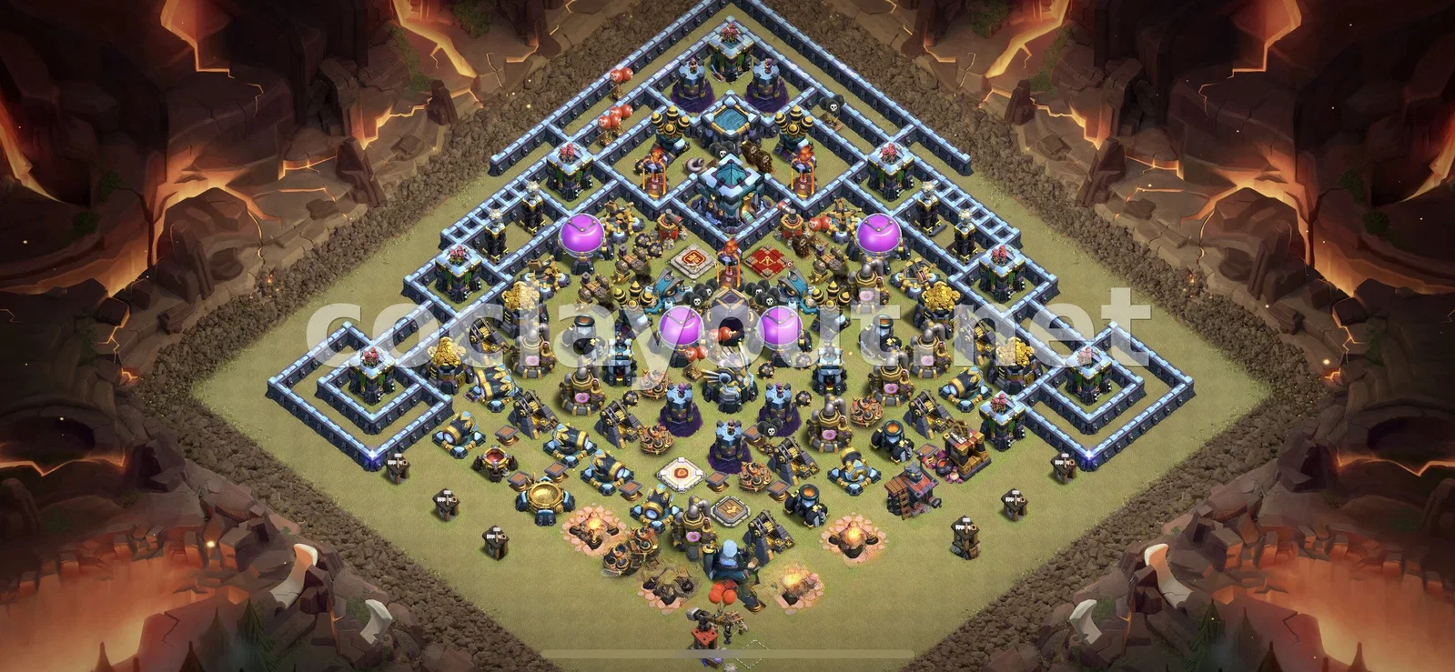 Diseño de Guerra TH13 Eficaz – vista previa del diseño TH13