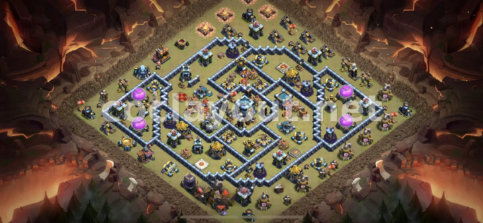 Diseño de Guerra TH13 eficaz – vista previa del diseño TH13
