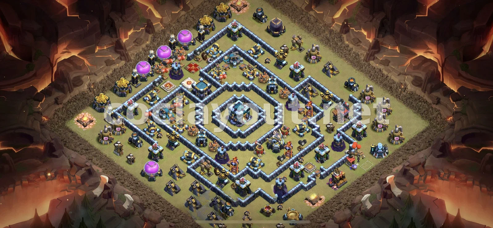 Optimiza tu Defensa con Diseño de Guerra TH13 – vista previa del diseño TH13