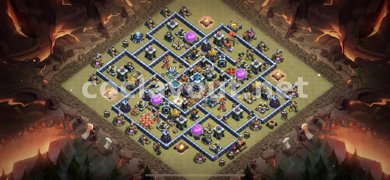 Diseño de Guerra TH13 Eficaz – vista previa del diseño TH13