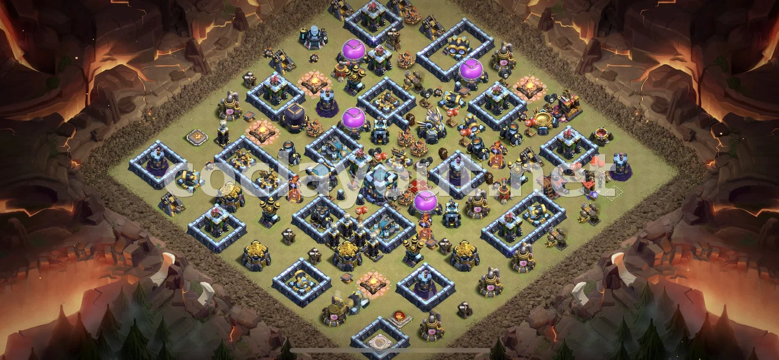 Diseño de Guerra TH13 Eficaz – vista previa del diseño TH13