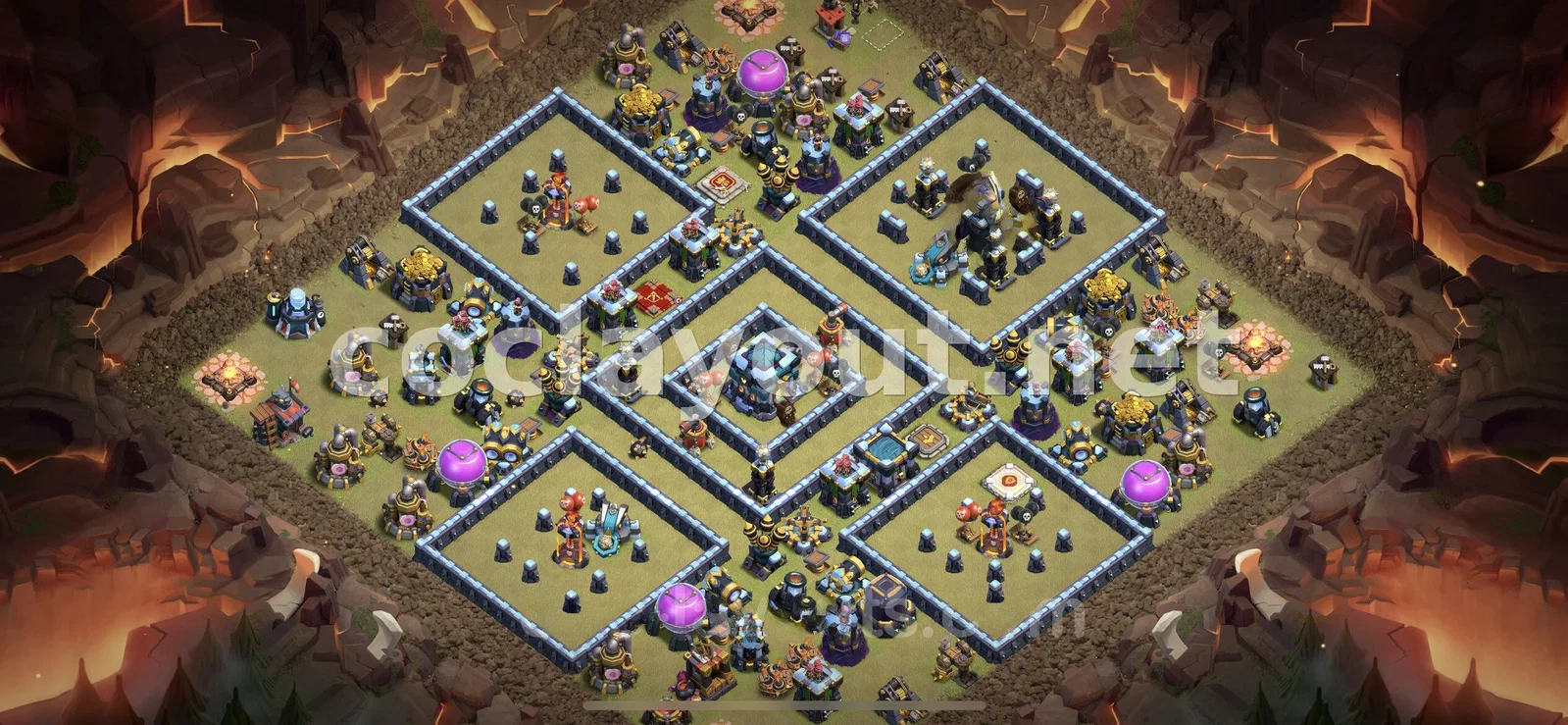 Diseño de Guerra TH13 Eficaz – vista previa del diseño TH13