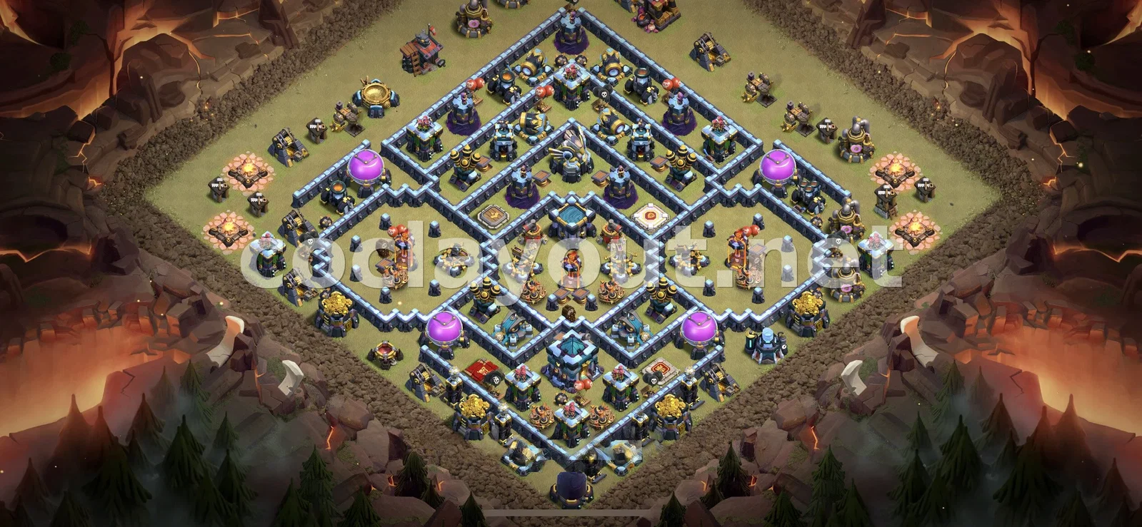 Diseño de guerra TH13 efectivo – vista previa del diseño TH13