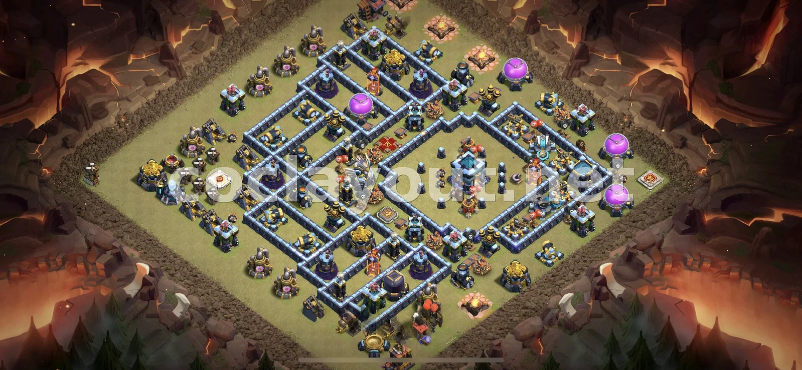 Diseño de Guerra TH13 Efectivo – vista previa del diseño TH13