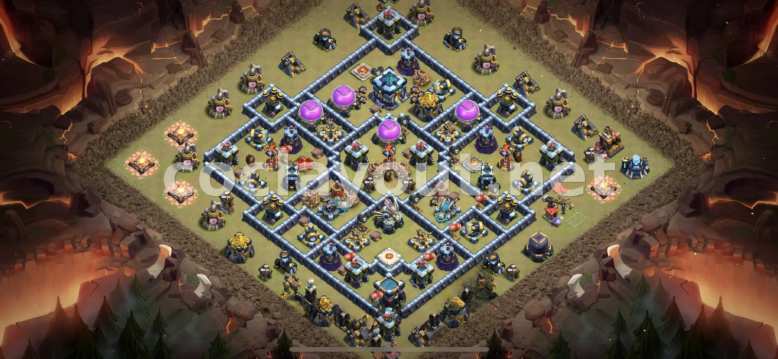 Diseño de guerra efectivo TH13 – vista previa del diseño TH13