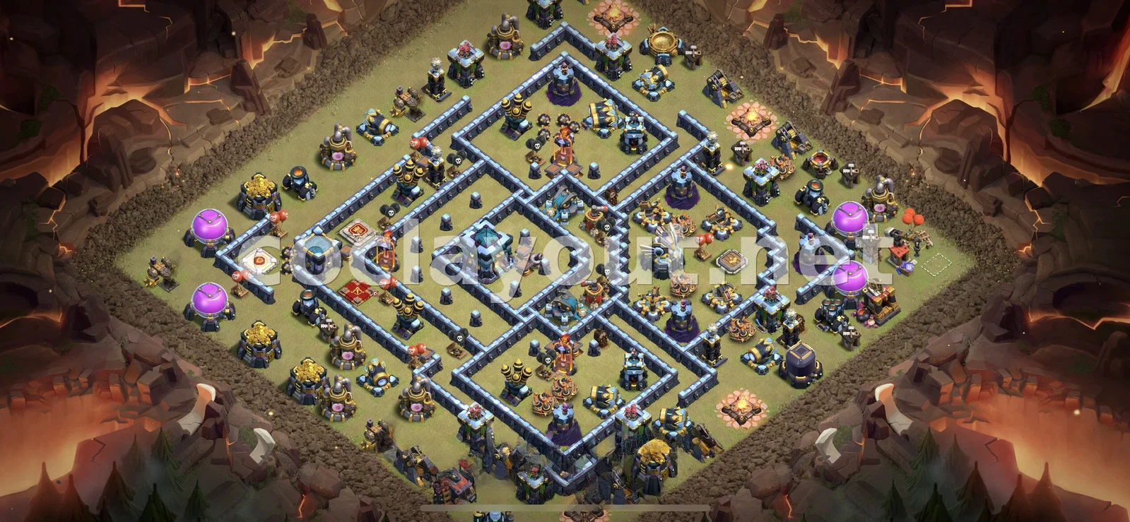 Diseño de Guerra TH13 efectivo – vista previa del diseño TH13