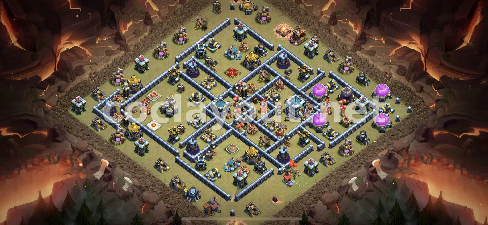 Diseño de Guerra TH13 Efectivo – vista previa del diseño TH13