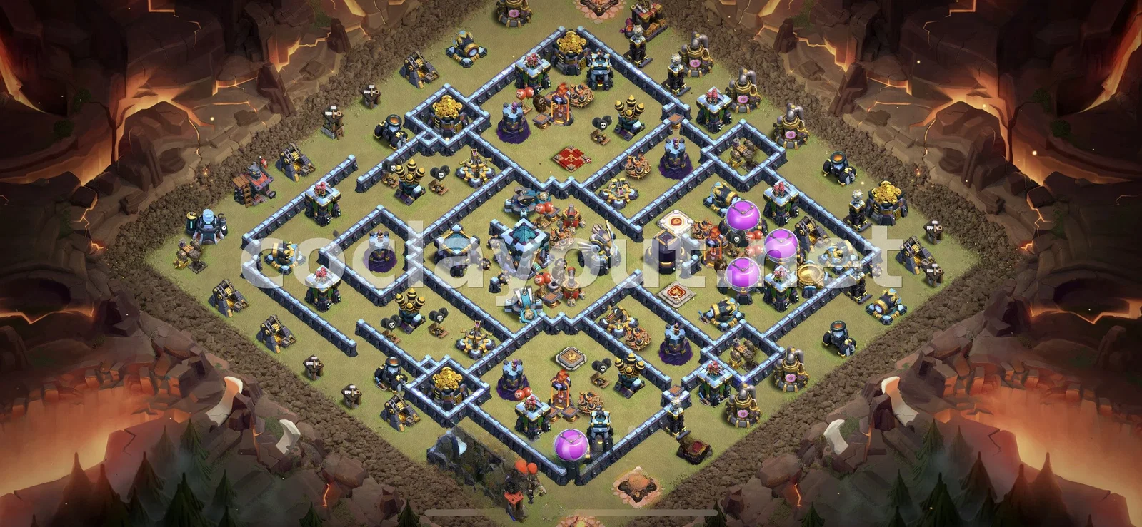 Diseño de Guerra TH13 efectivo – vista previa del diseño TH13