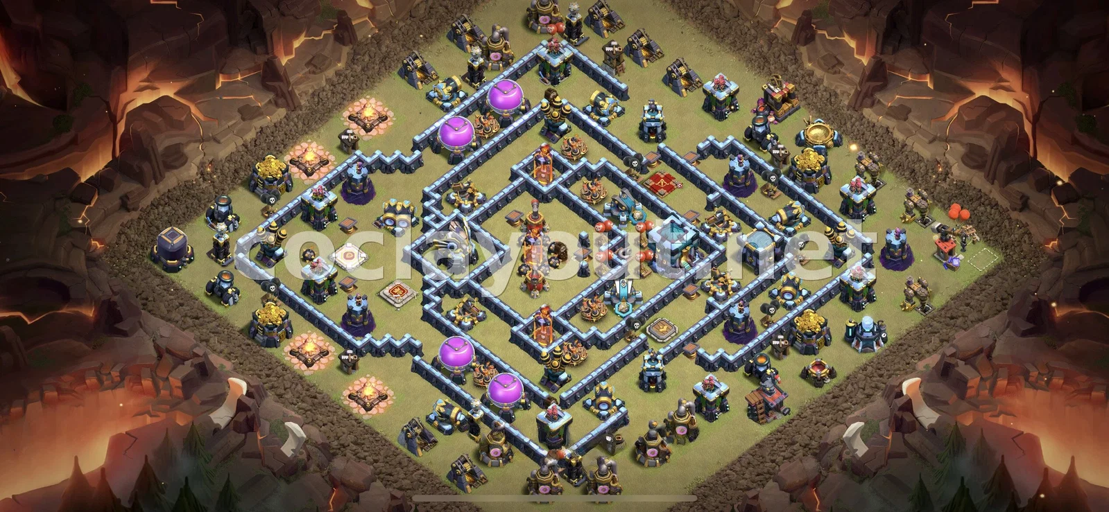 Diseño de Guerra TH13 Efectivo – vista previa del diseño TH13