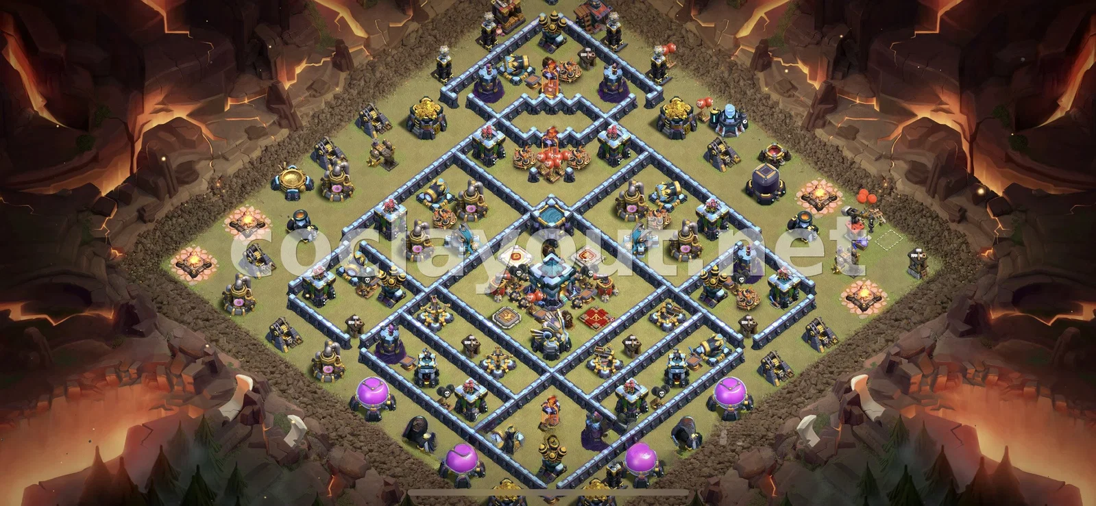 Diseño de Guerra TH13 Eficaz – vista previa del diseño TH13