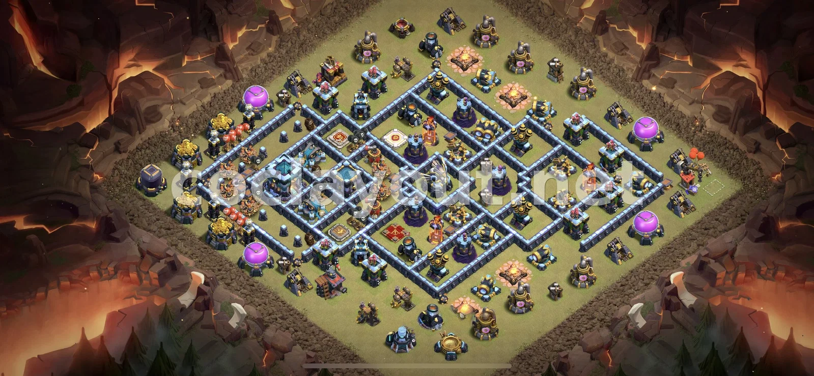 Diseño de Guerra TH13 eficaz – vista previa del diseño TH13
