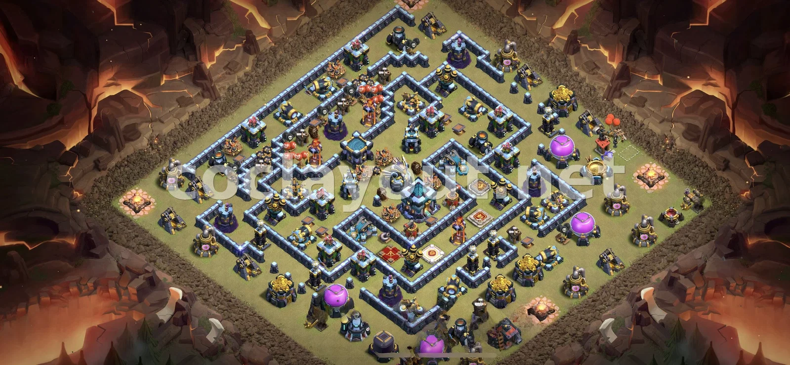 Diseño de guerra TH13 efectivo – vista previa del diseño TH13