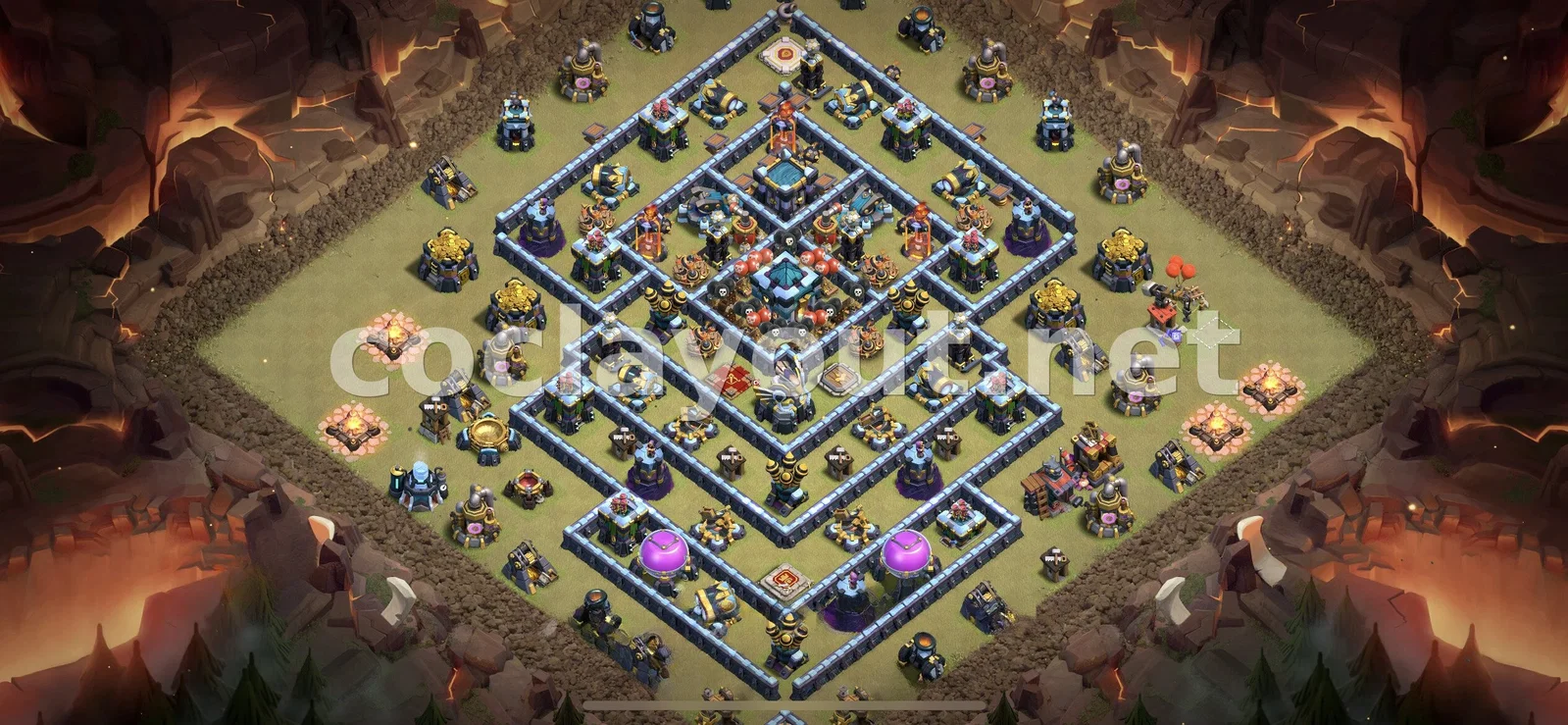 Diseño de Guerra TH13 Estratégico – vista previa del diseño TH13