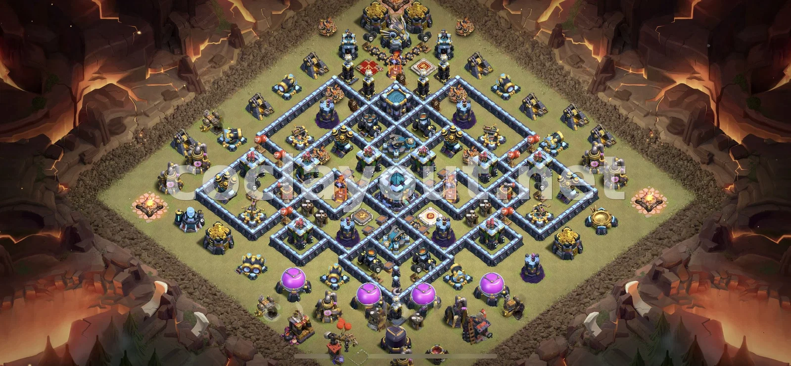 Diseño de Guerra TH13 Eficaz – vista previa del diseño TH13