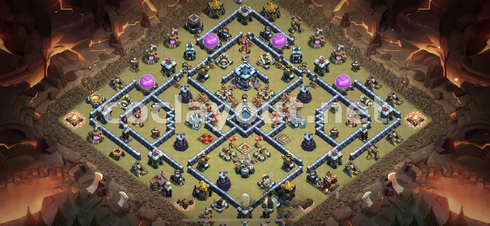 Mejora tus Guerras con el Diseño de Guerra TH13 – vista previa del diseño TH13
