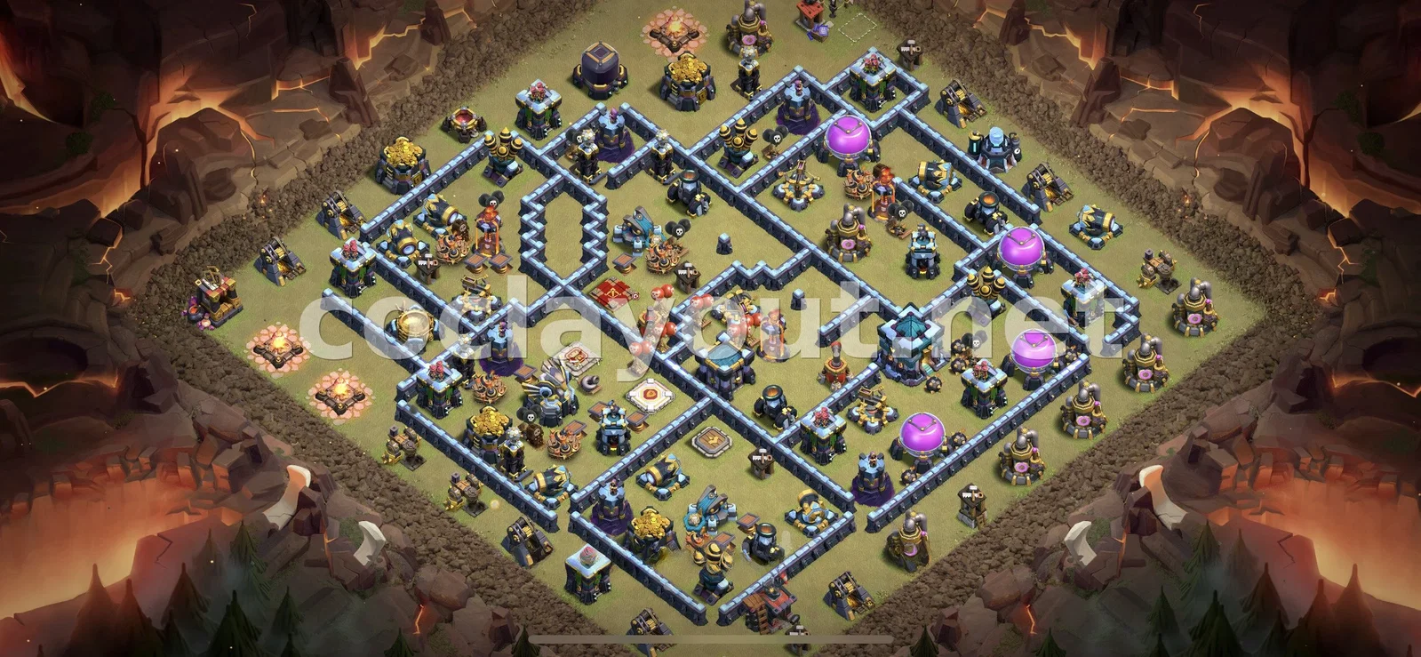 Diseño de Guerra TH13 Efectivo – vista previa del diseño TH13