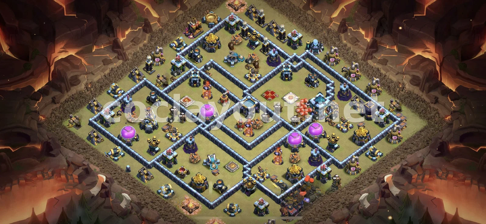 Diseño de Guerra Efectivo TH13 – vista previa del diseño TH13