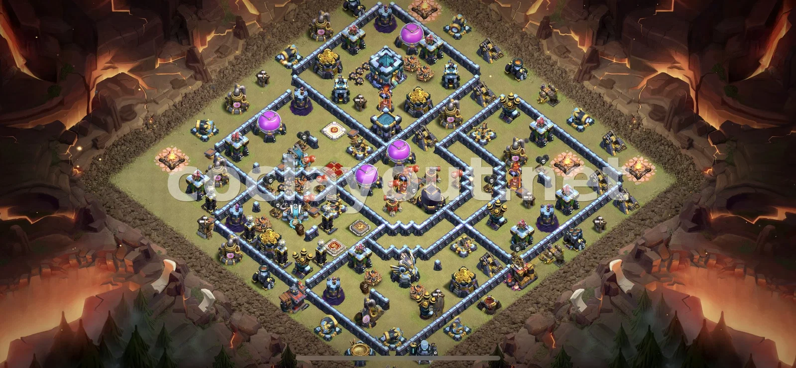 Maximiza tu Diseño de Guerra TH13 para Clanes – vista previa del diseño TH13
