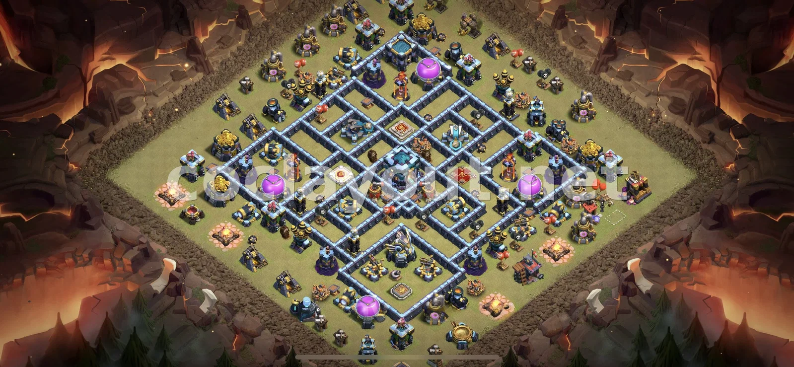 Diseño de Guerra TH13 Efectivo – vista previa del diseño TH13