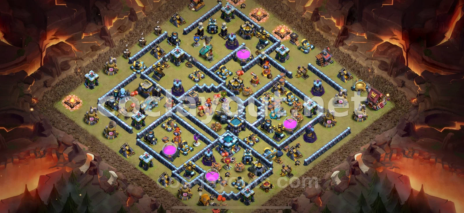 Effective TH13 War Base Design – TH13 layout preview