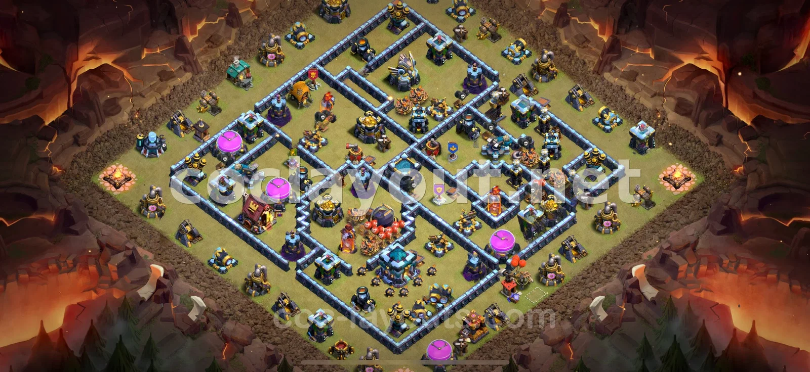 Diseño de Guerra TH13 eficaz – vista previa del diseño TH13