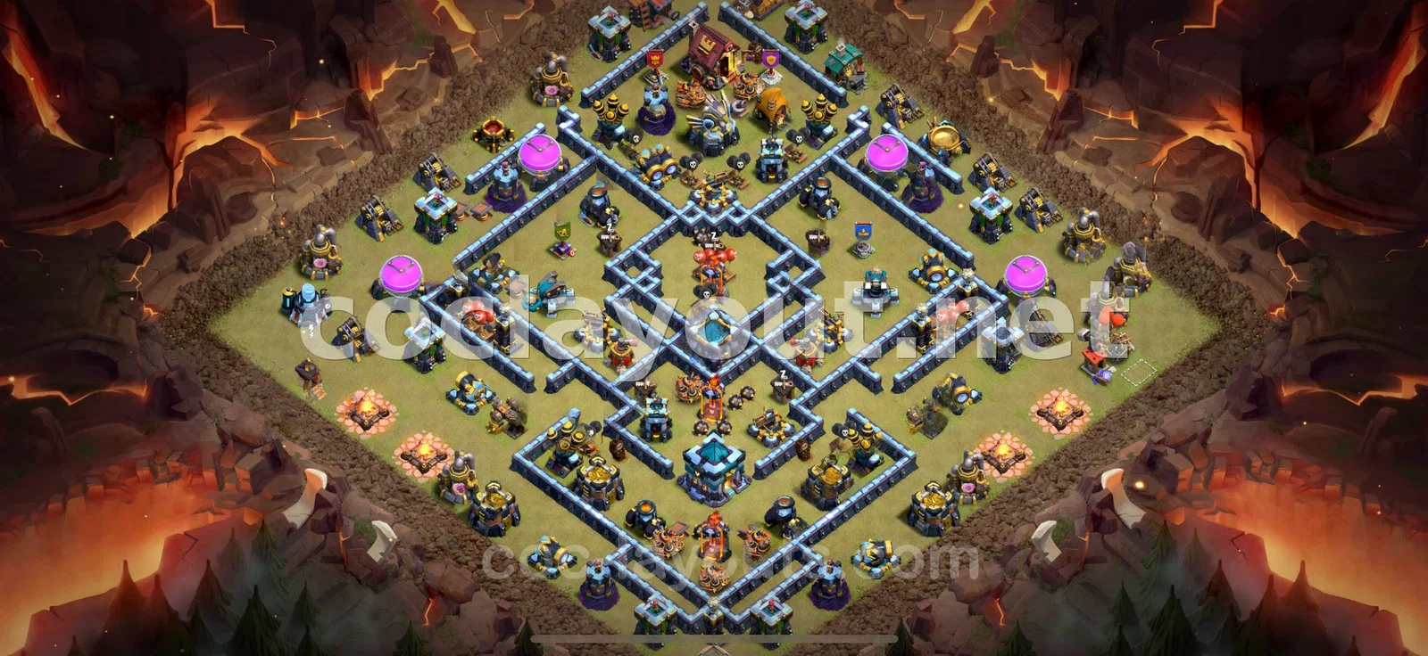 Optimiza tu Diseño de Guerra TH13 para Ganar – vista previa del diseño TH13