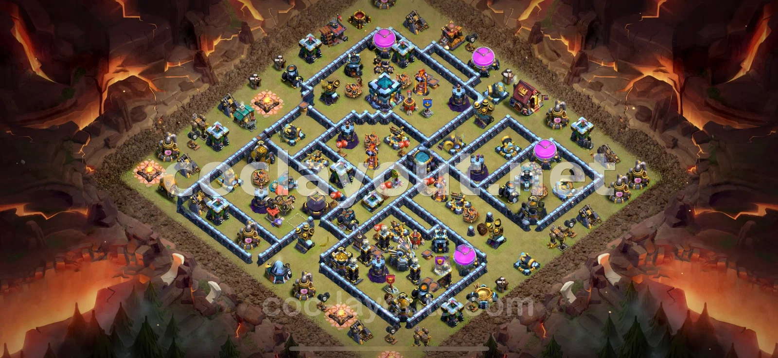 Diseño de Guerra TH13 efectivo – vista previa del diseño TH13