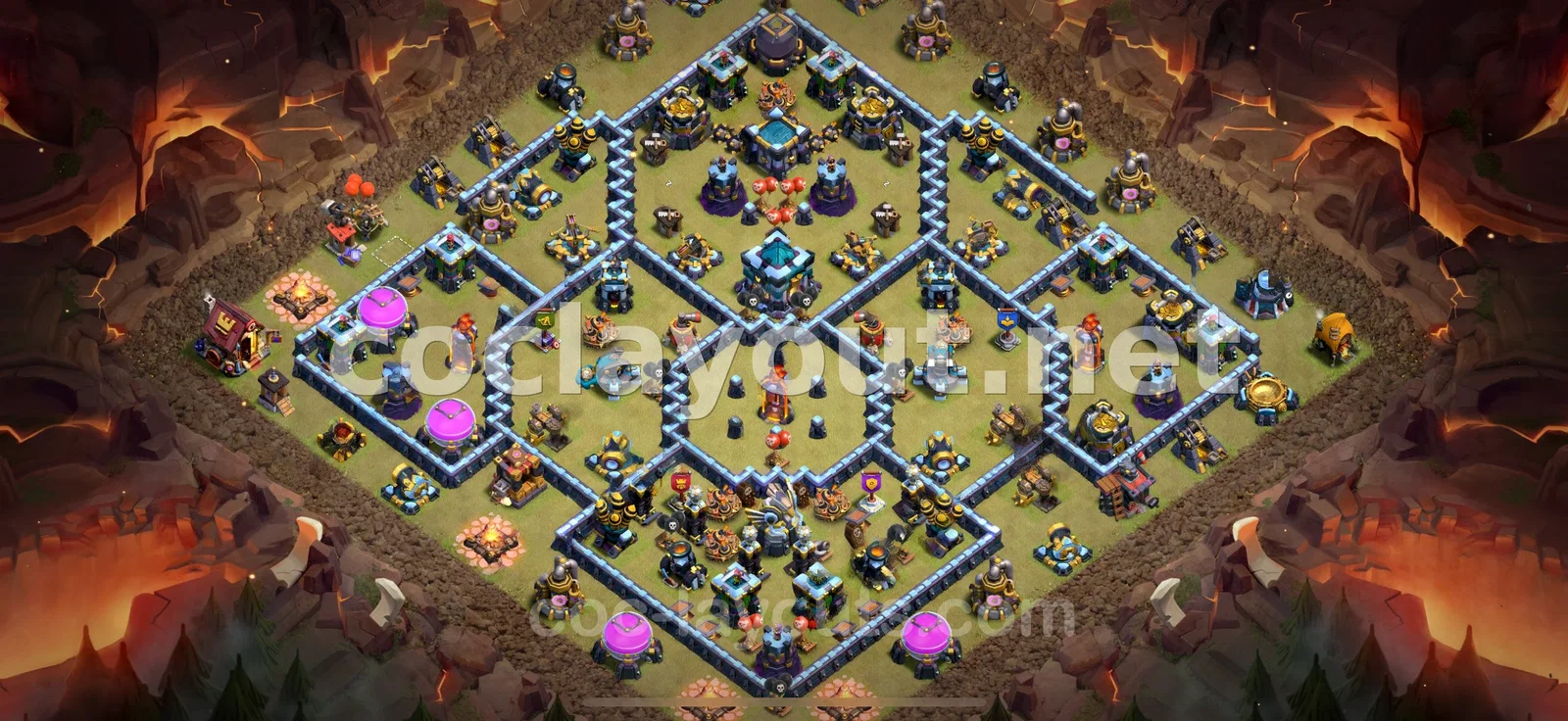 TH13 War Base: Tactical Defense Strategy – TH13 layout preview