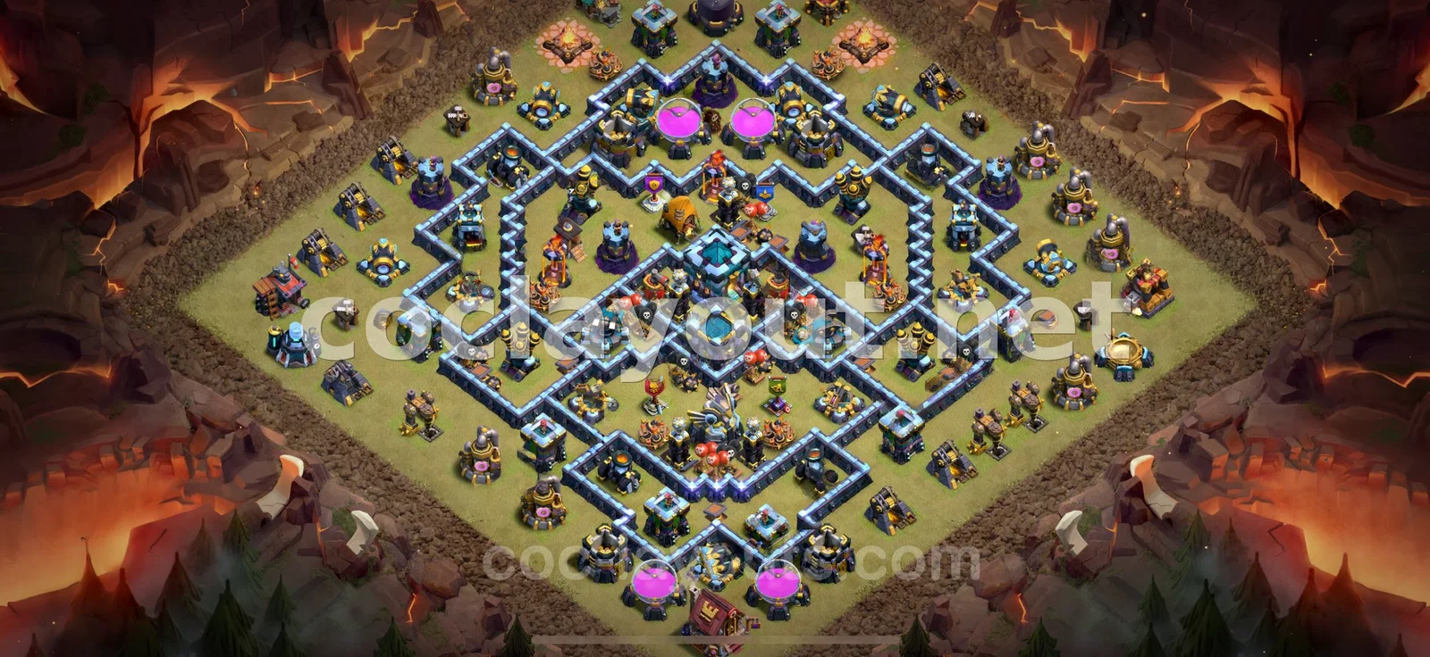 Effective TH13 War Base Layout – TH13 layout preview