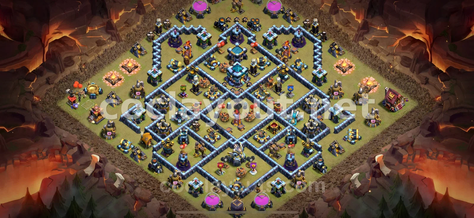 Effective TH13 War Base Layout – TH13 layout preview