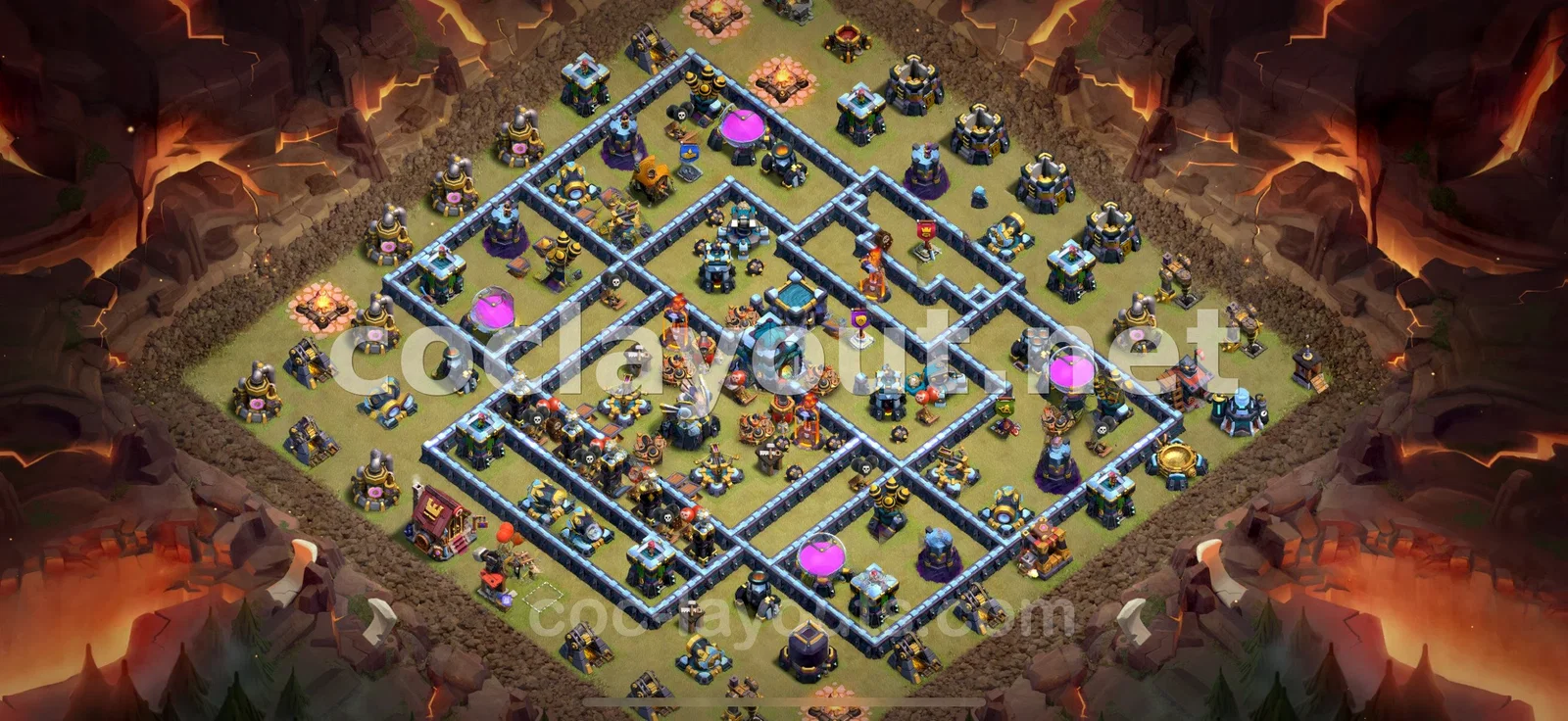 Effective War Base for TH13 – TH13 layout preview