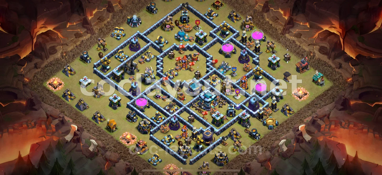 TH13 War Base for Clan War Success – TH13 layout preview