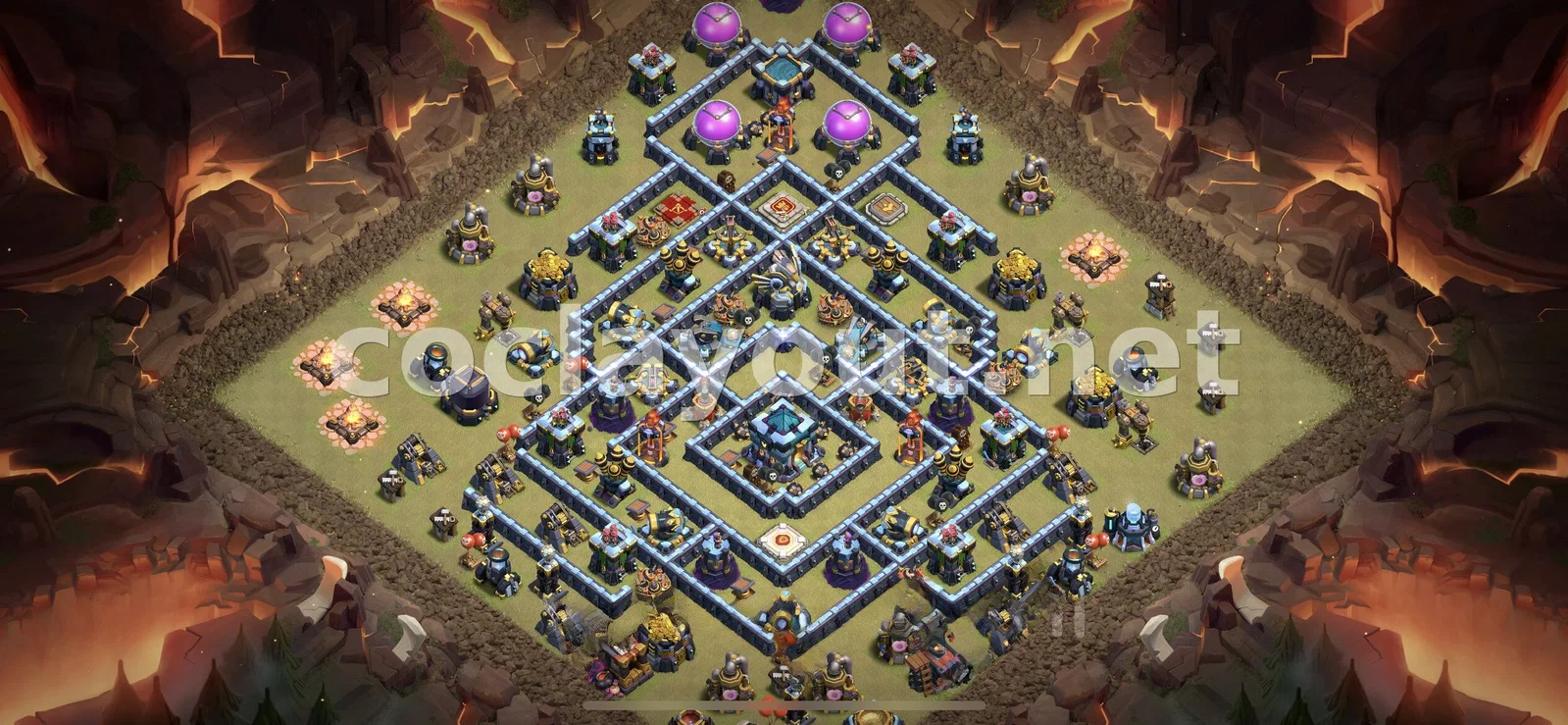 Diseño de Guerra TH13 eficaz – vista previa del diseño TH13
