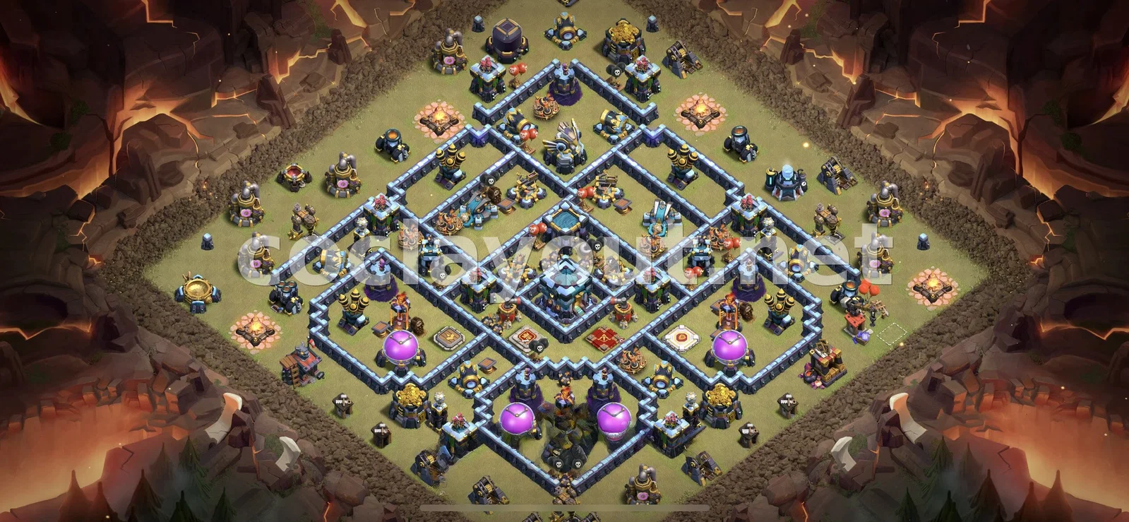 Diseño de guerra TH13 efectivo – vista previa del diseño TH13